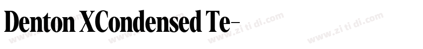 Denton XCondensed Te字体转换